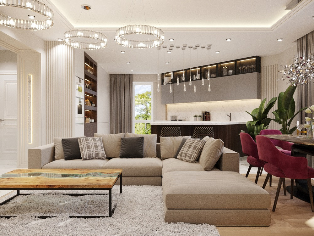 Дизайн-проект двухуровневой квартиры в Севастополе