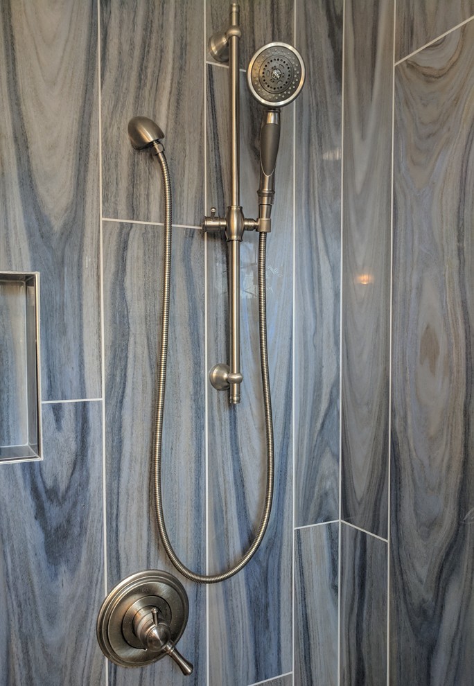 Transitional home design photo in Denver