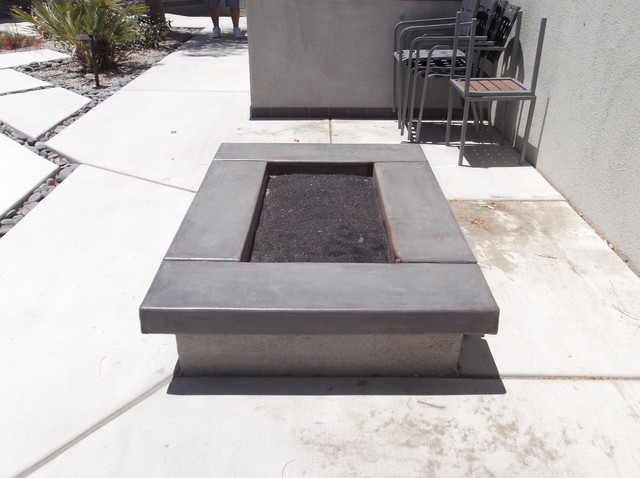 Fire pits, Fireplaces and Fire Features contemporary-terrace