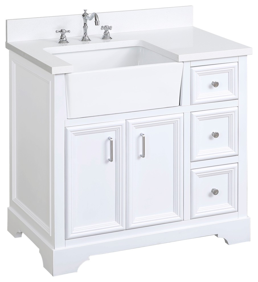 Zelda Bathroom Vanity Transitional Bathroom Vanities And Sink Consoles By Kitchen Bath Collection