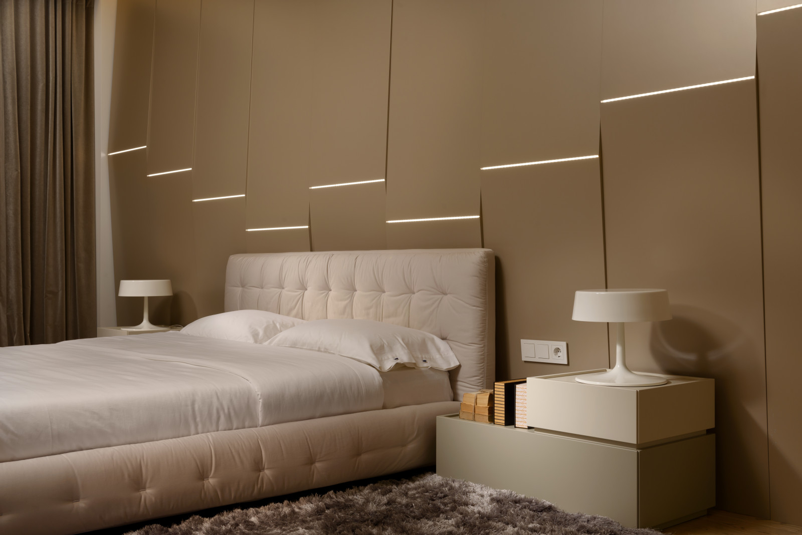 Спальня - Энергия гармонии. Квартира для молодой пары.