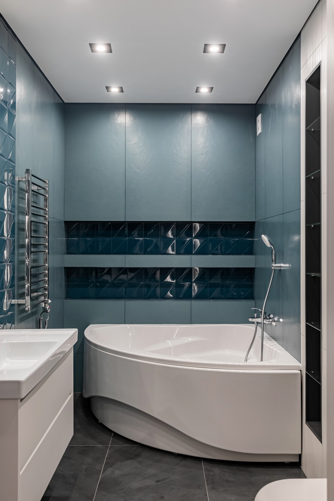 Яркий интерьер таунхауса