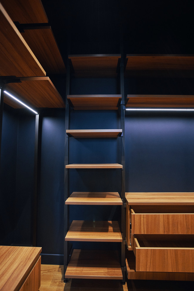 raumplus в интерьере квартиры на Минской, гардеробная UNO спальня