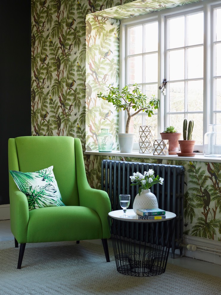 World-inspired living room in Sussex.