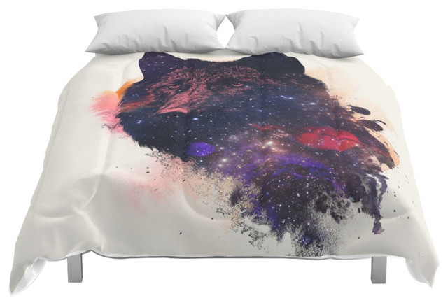Society6 Universal Wolf Comforter Rustic Comforters And