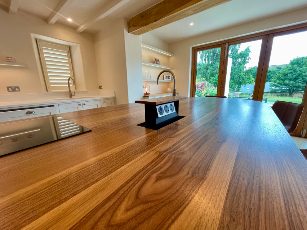 Walnut top Island kitchen