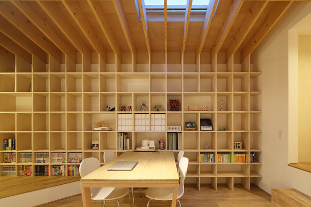 潤和の家 minimalistisch-arbeitszimmer