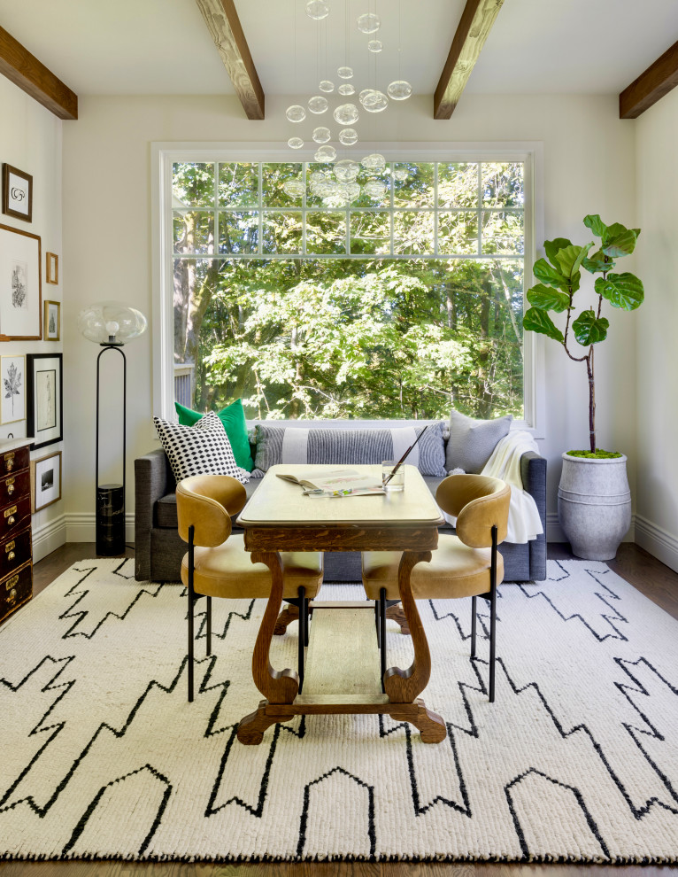 Inspiration for an eclectic family room remodel in Seattle