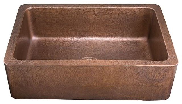 petit toscana rectangular handcrafted copper traditional kitchen sink