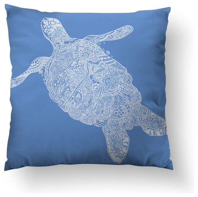 Elegant Turtle Throw Pillow, 20"x20", Pillow Cover Only