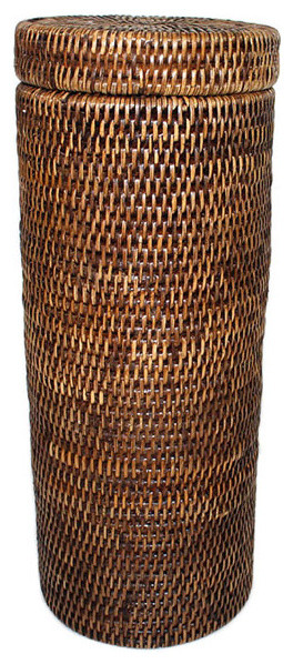 wicker basket toilet roll holder