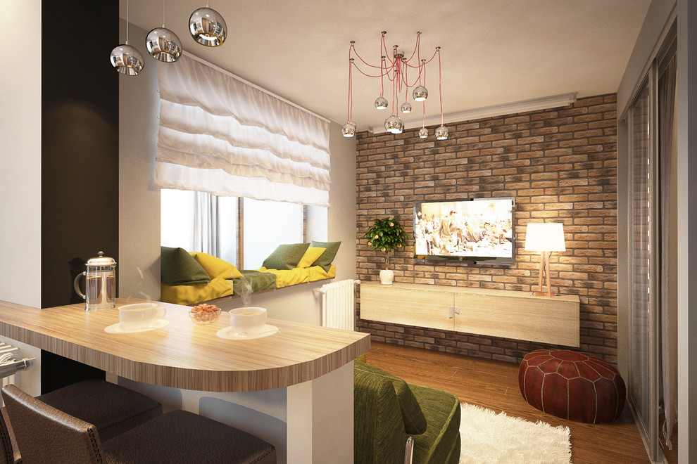 Дизайн-проект квартиры в стиле лофт.