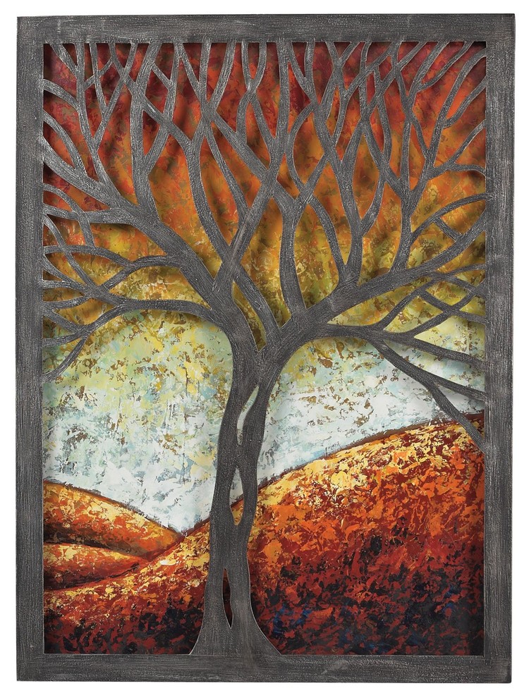 Sterling Industries Whitney-Autumn Scene Metal Wall Decor (129-1110)