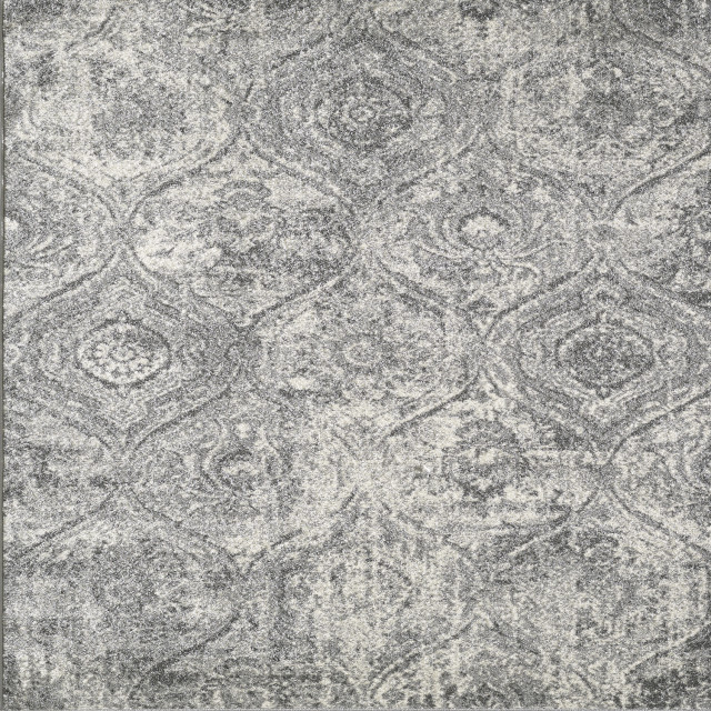 Totti Loops Gray/Cream 10x12 Oriental Rug Contemporary Area Rugs