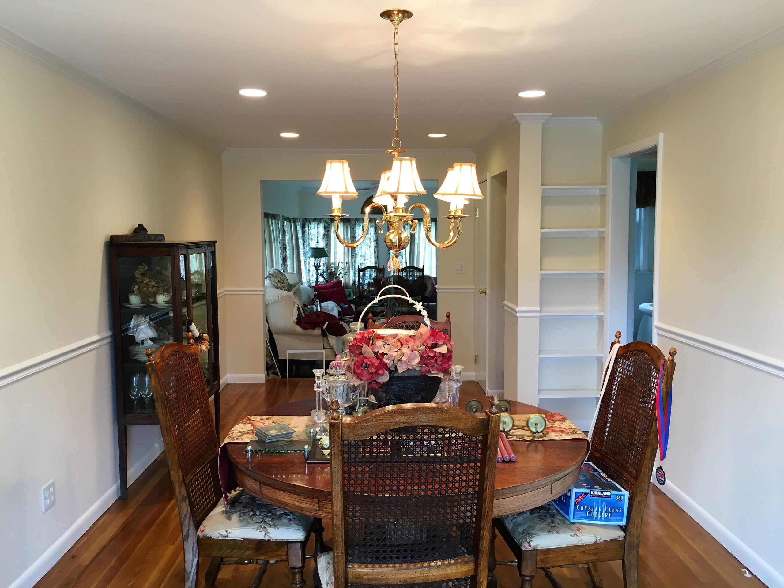 Fresh coat of Paint on Dining room walls