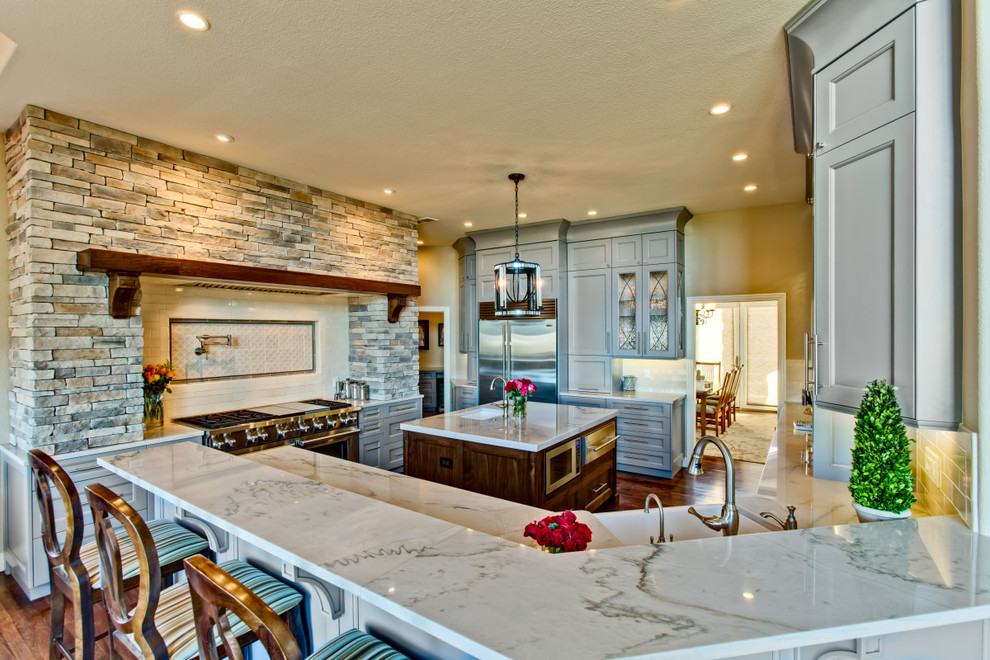 Inspiration for a transitional kitchen remodel in Denver