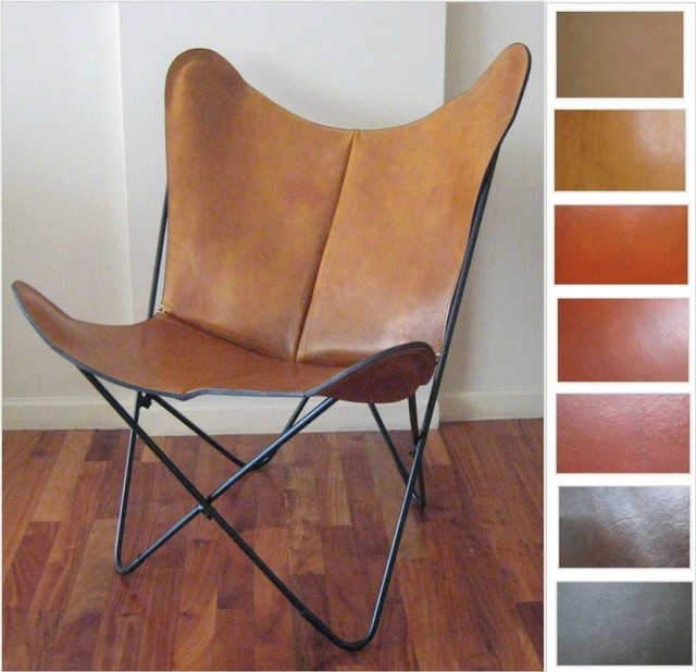 Original BKF Butterfly Chair "Prima" in leather- Hardoy Sling Bonet Paltrona