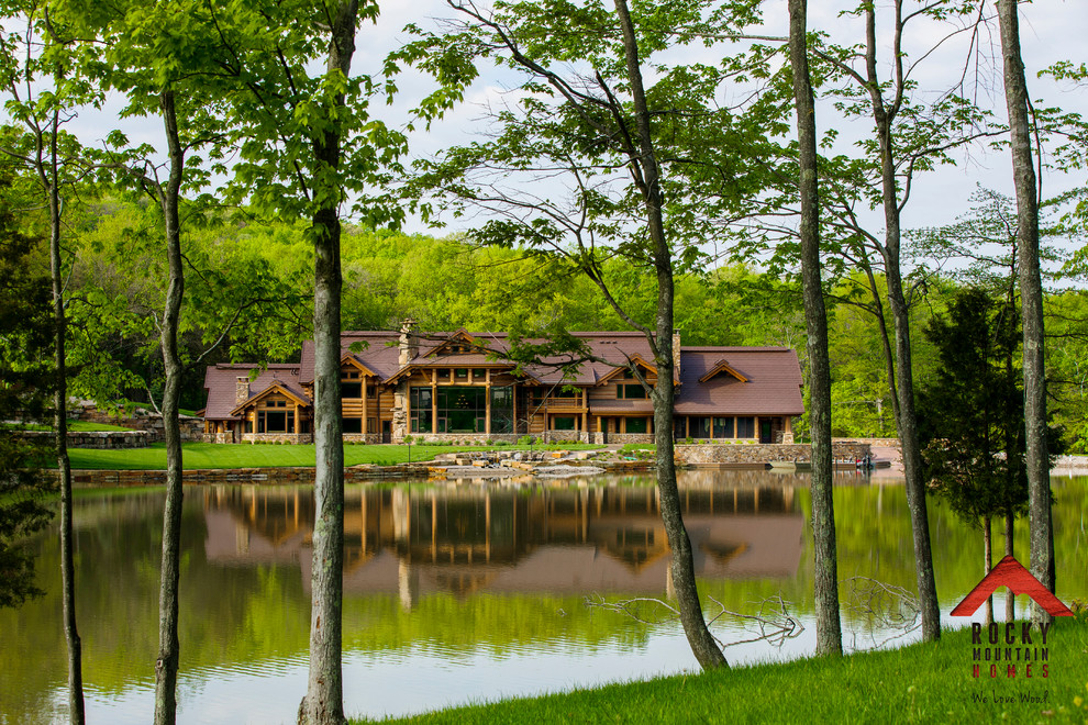 Lodge Style Living Rocky Mountain Homes Rustic Atlanta by Rocky