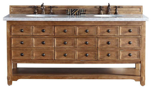 Malibu 72 Honey Alder Double Vanity Farmhouse Bathroom Vanities Malibu 72 Double Vanity Cabinet Only No Top