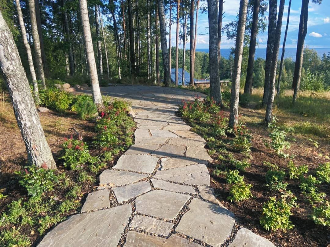 Зона отдыха с видом на Финский залив