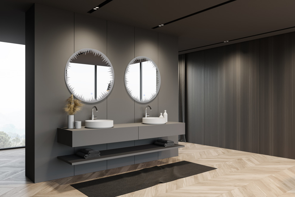 Großes Modernes Badezimmer En Suite in New York