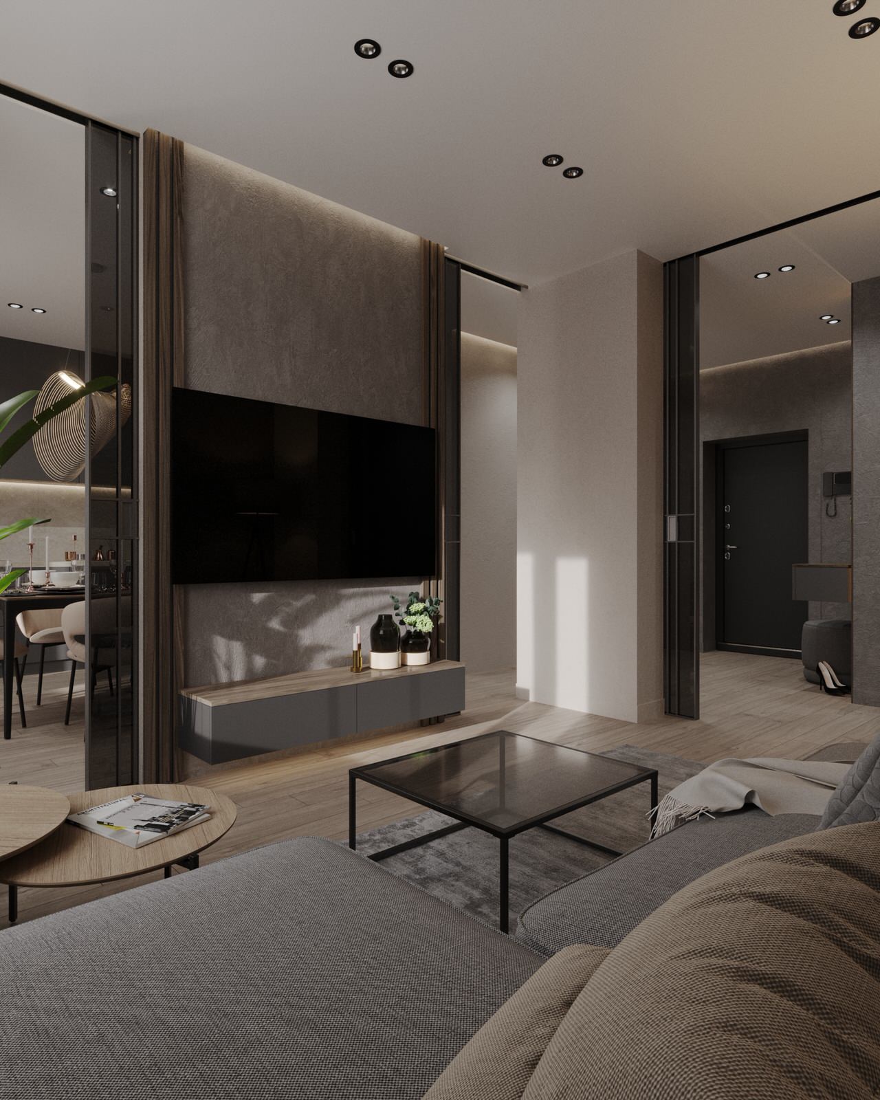 Двухкомнатная квартира с современным дизайном