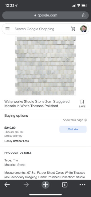 Bath tile sample 
