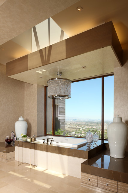 Contemporary modern-badezimmer