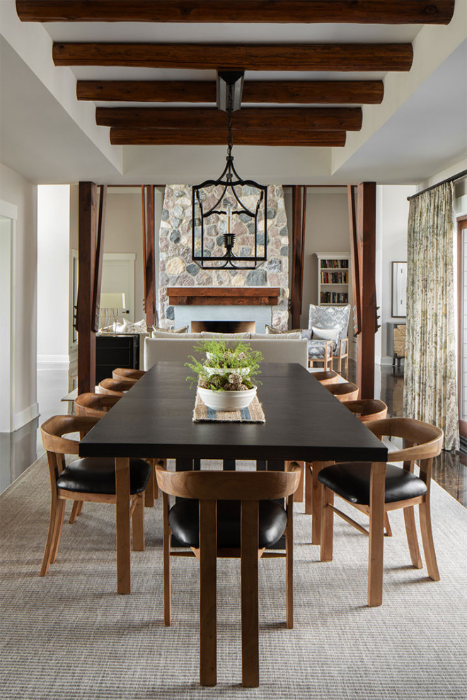 Idée de décoration pour une salle à manger.