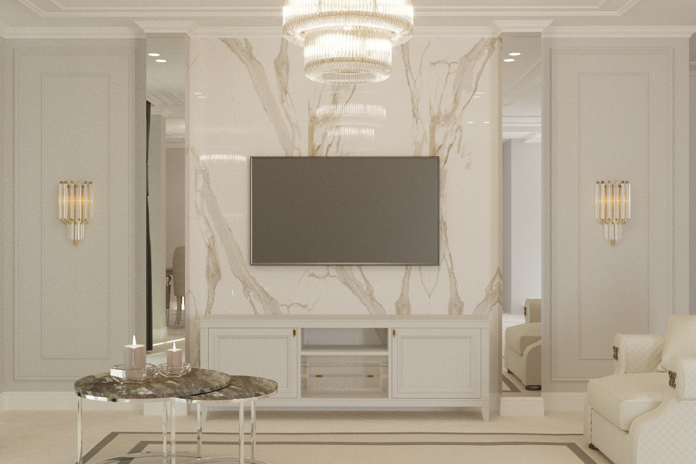 Интерьер гостиной в городе Казань