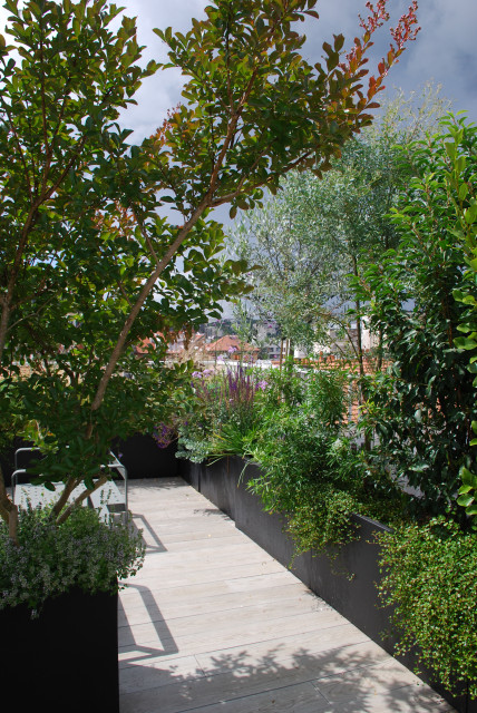 Boulogne - Conception d'un rooftop contemporary-deck