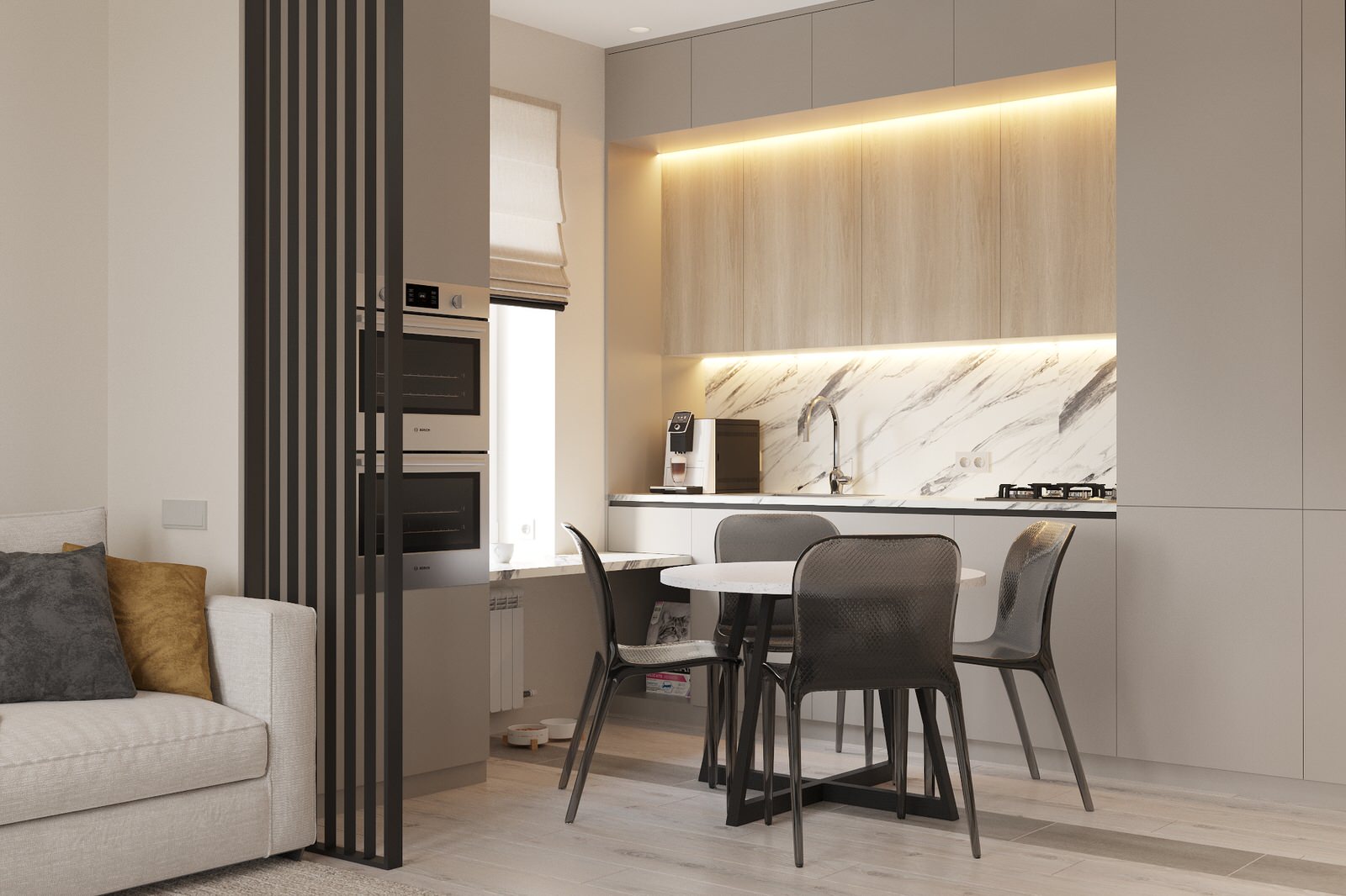 Проект квартиры, площадью 88 кв. м в п. Ганино