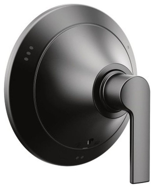 Moen Doux Single Handle Three Function Transfer Valve Trim, Matte Black
