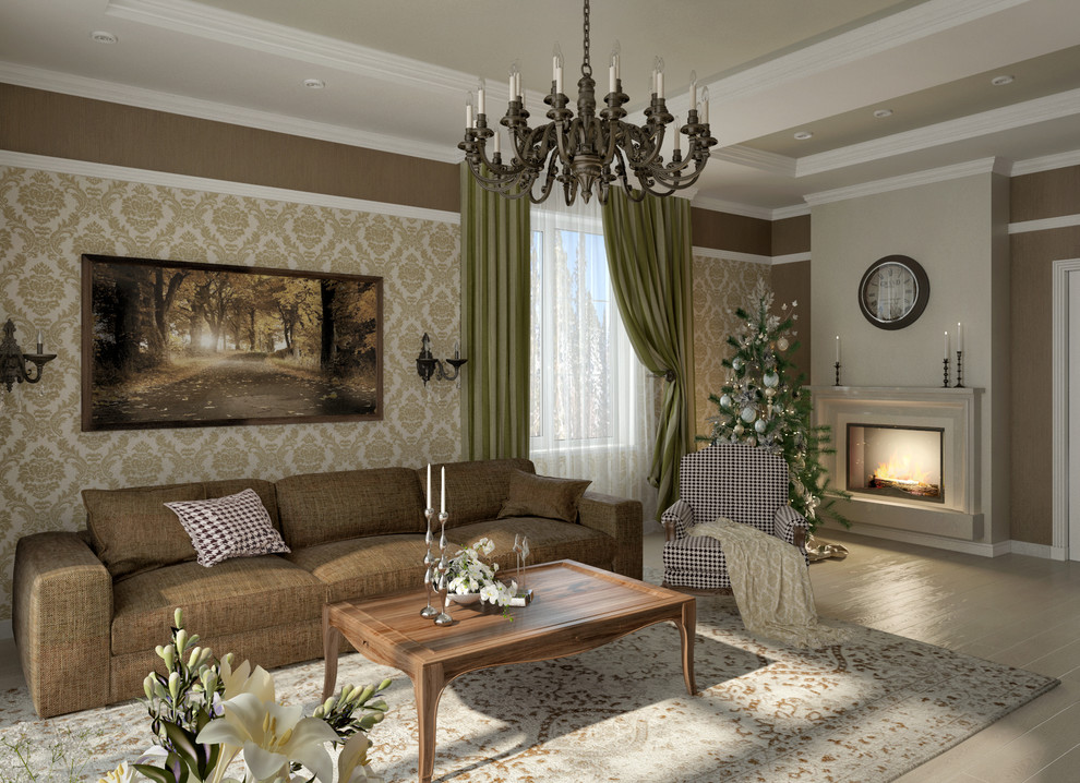 Классическая гостиная в доме