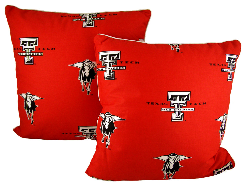 Texas Tech Red Raiders 16"x16" Decorative Pillow, Includes 2 Decorative Pillows