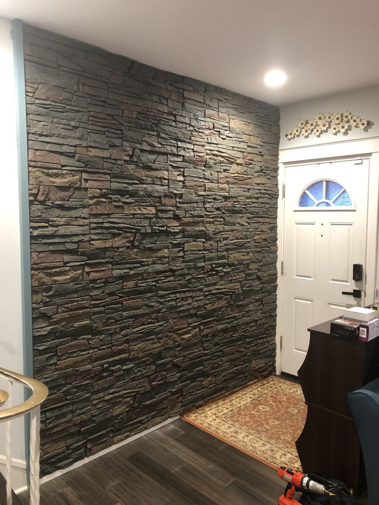 Entryway Accent Wall with Keystone Stacked Stone - Entry - Denver - by ...