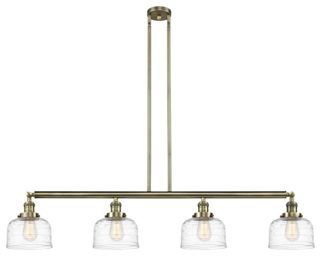 Innovations Bell LED Large Island Light 214-AB-G713-LED, Antique Brass