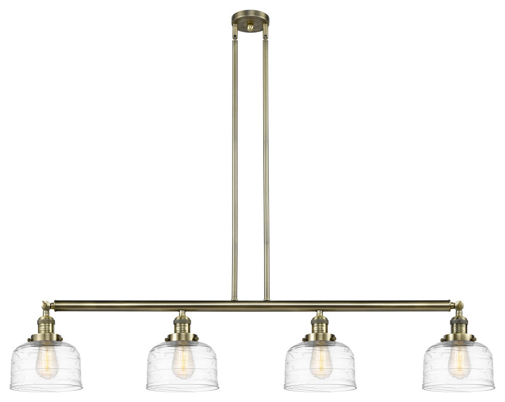 Innovations Bell LED Large Island Light 214-AB-G713-LED, Antique Brass
