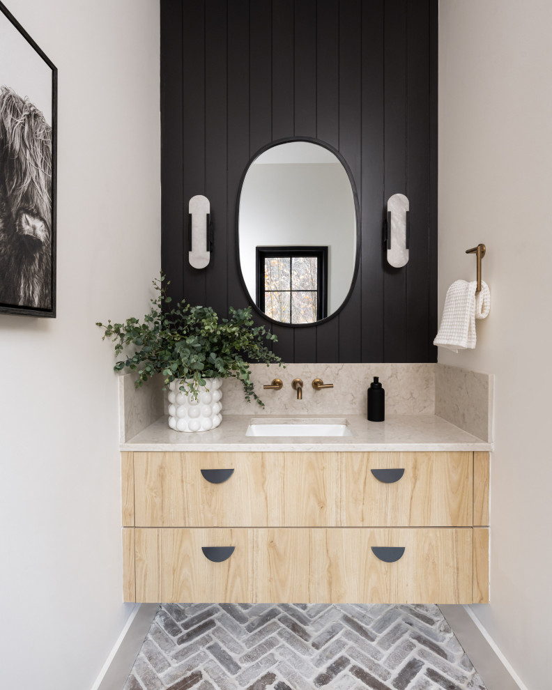 South Peak - Rustic - Powder Room - Burlington - by Alex Interiors