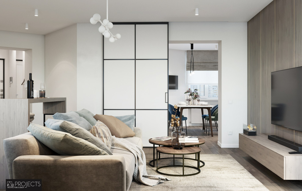 ДИЗАЙН-ПРОЕКТ ДВУХУРОВНЕВОЙ КВАРТИРЫ 104 м2