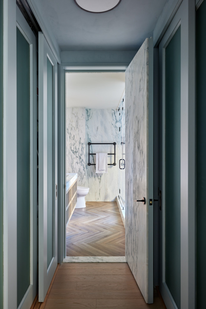 Example of a trendy hallway design in New York