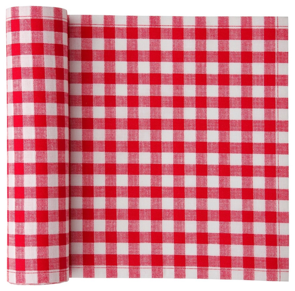 Cotton Vichy Placemat, Red Vichy