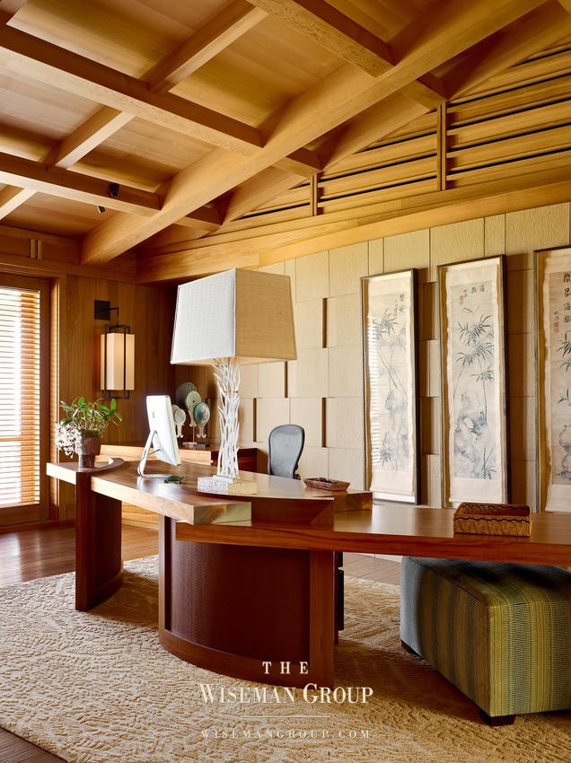 Inspiration for a tropical home office in San Francisco.