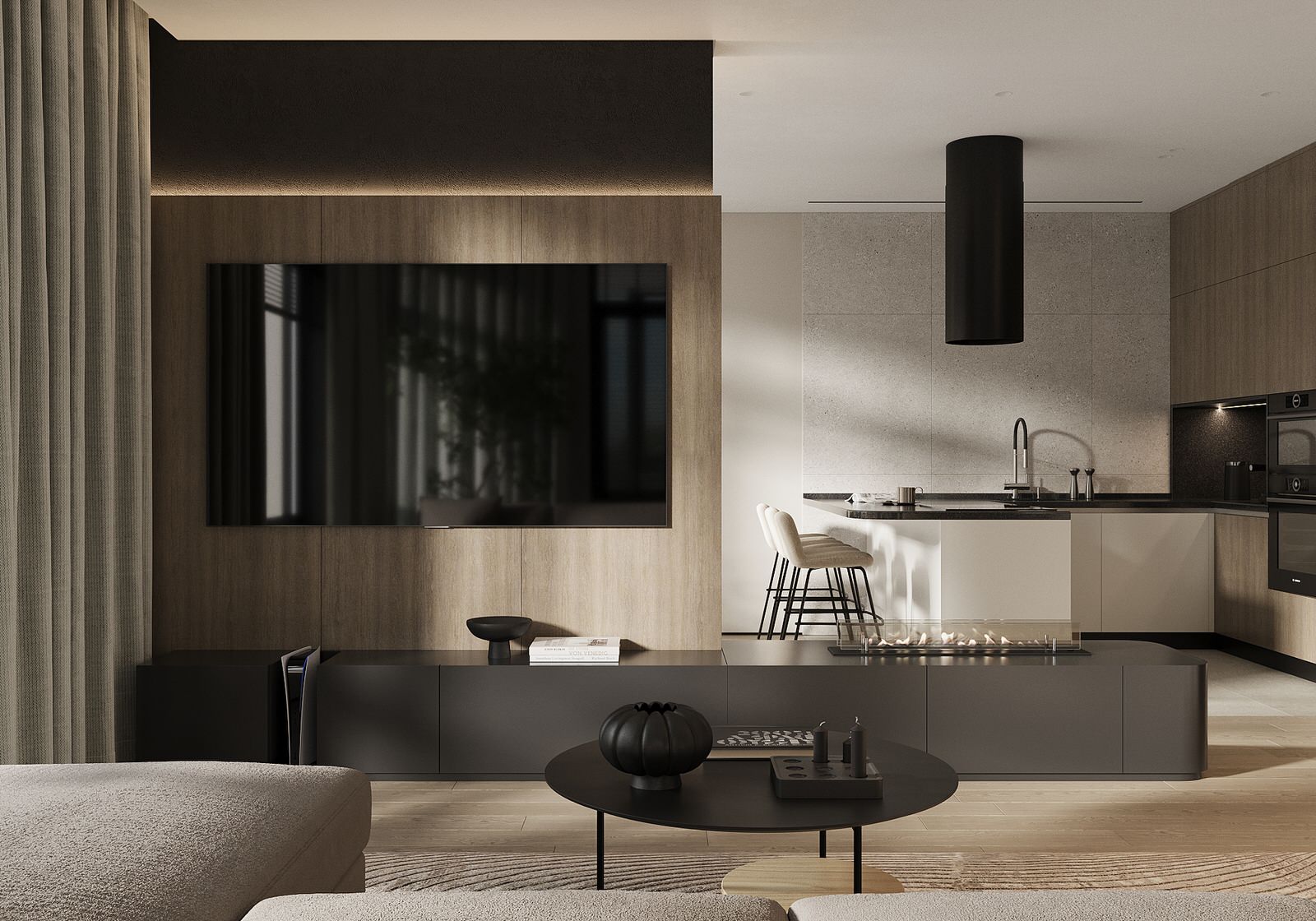 Кухня-гостиная