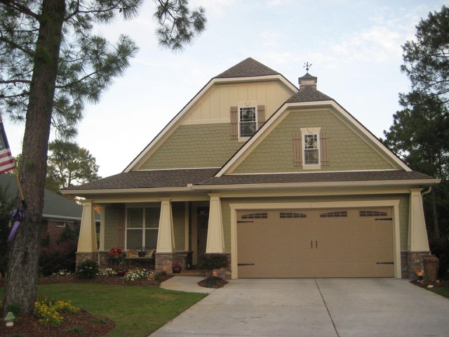 Clipped Gable Roofs Extend Traditional Exterior Style