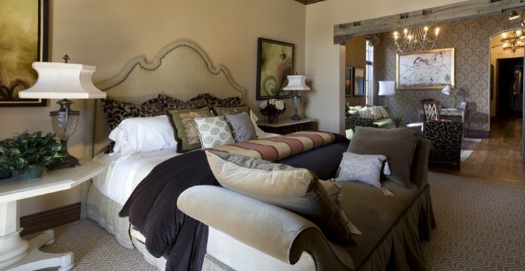 This is an example of a mediterranean bedroom in Orlando.