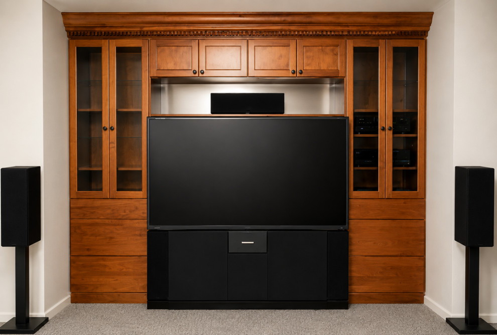 Ann Arbor - Finished Basement, Bar, Bathroom, Stone Fireplace & Custom Dry Sauna