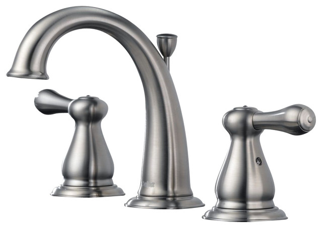 Leland Two Handle Widespread Bathroom Faucet in Stainless