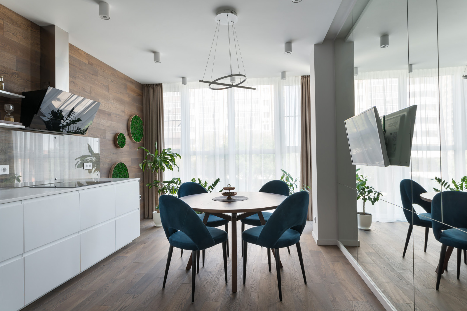 White and Wood Интерьер квртиры в ЖК "Лермонтов" в Ростов-на-Дону