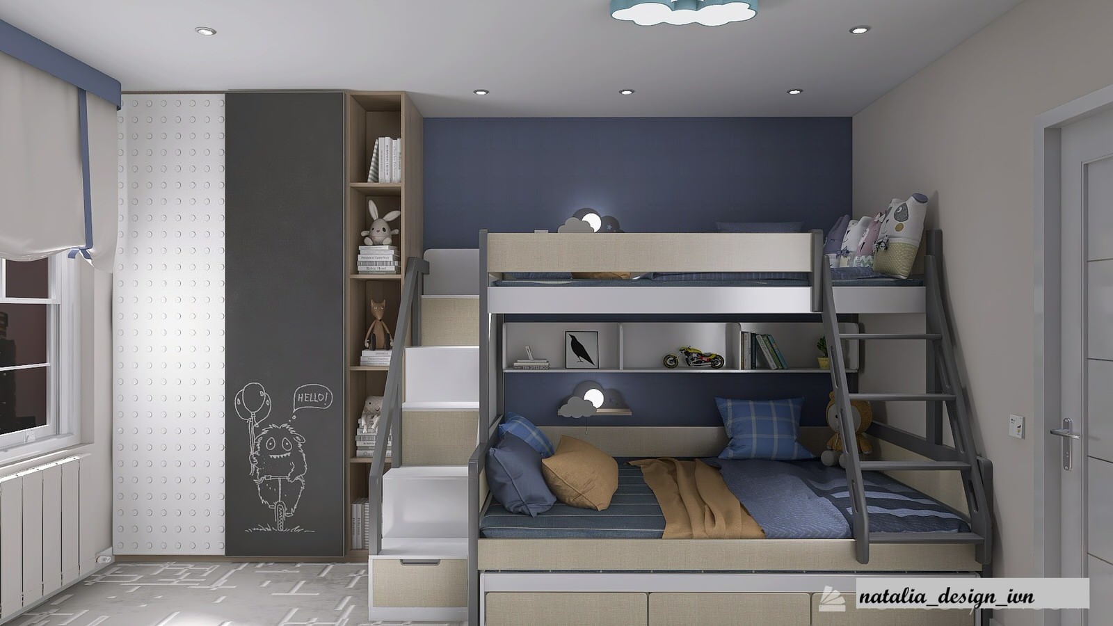 Трехкомнатная квартира для семьи из четырех человек